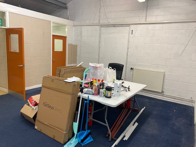 Unit before being decorated