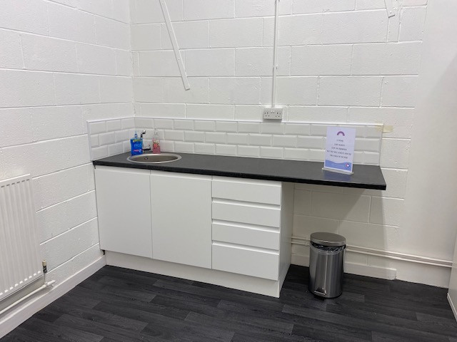 New kitchen area