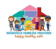 Wakefield Families Together Logo of house with people stood in front